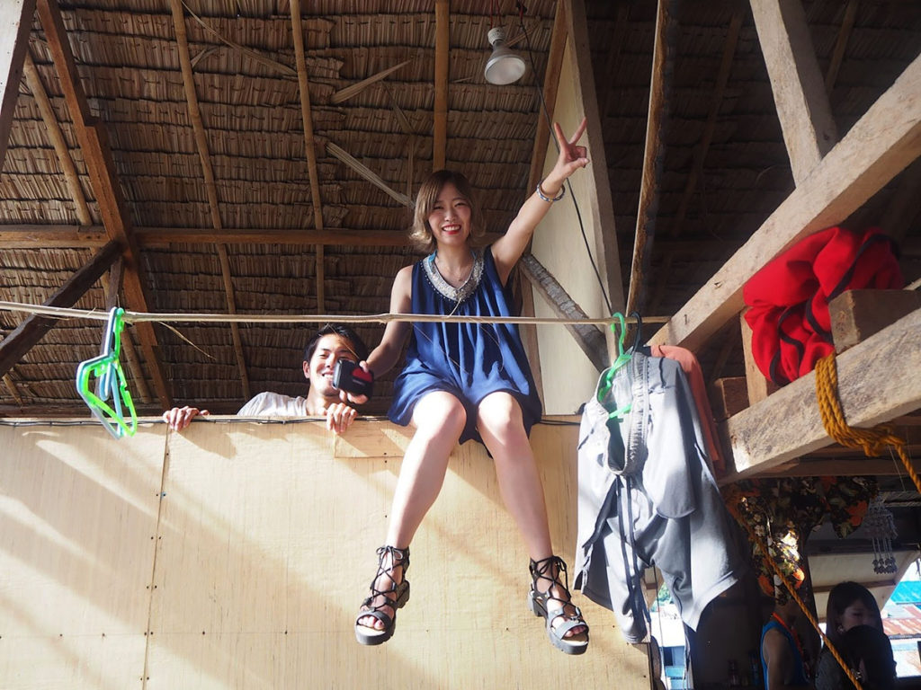 ゲストハウスにて